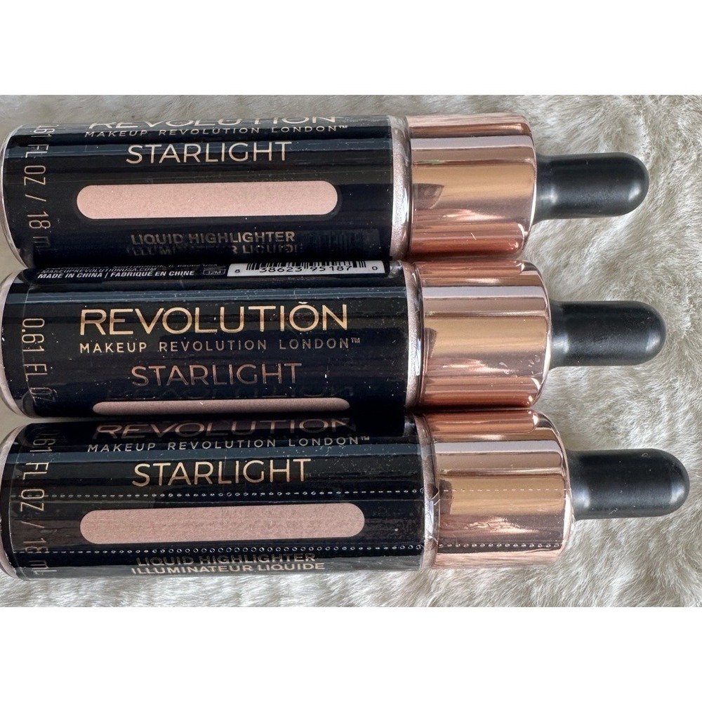 NEW Revolution Liquid Highlighter Starlight 0.61oz – CASE PACK OF 3